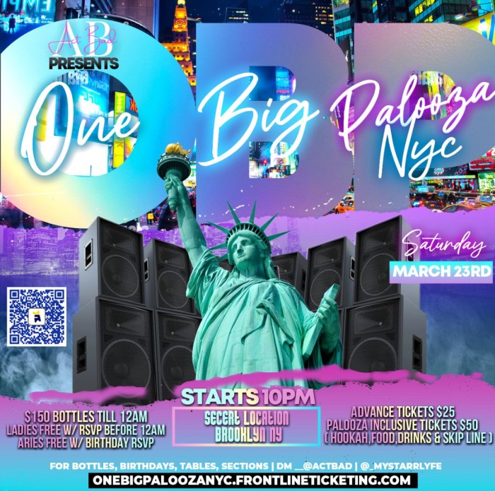 ONE BIG PALOOZA "NYC" Tickets Frontline Ticketing